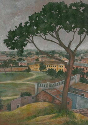 Anne Heather Moore, View of the Circus Maximus, Rome
Acrylic on Canvas - 24"x30" 