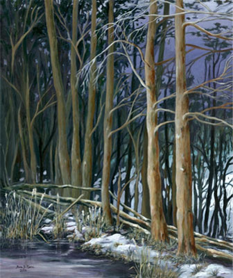 Anne Heather Moore, Nearly Spring - 2006
Acrylic on stretched canvas - 24”x30” 