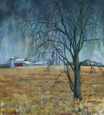 Anne Heather Moore, Nearly Winter – 2006
Acrylic on canvas - 36”x40”